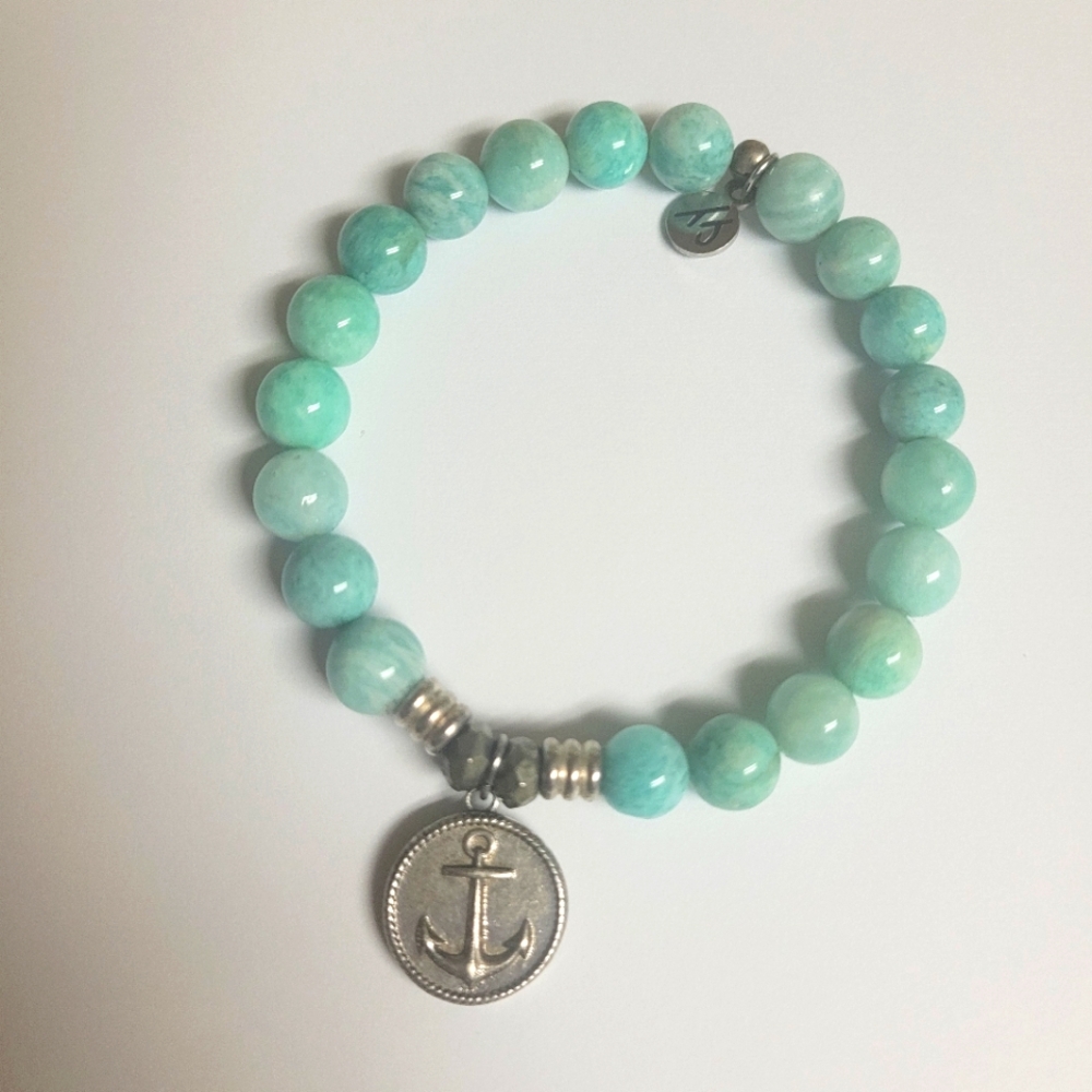 T. Jazelle Peruvian Amazonite Anchor Bracelet